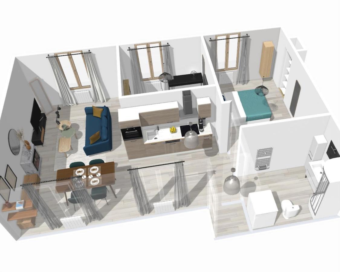 Artsmalt *Ideal Pro * Proche Commerces * 2 Chambres * Tout Confort Montluçon Eksteriør billede
